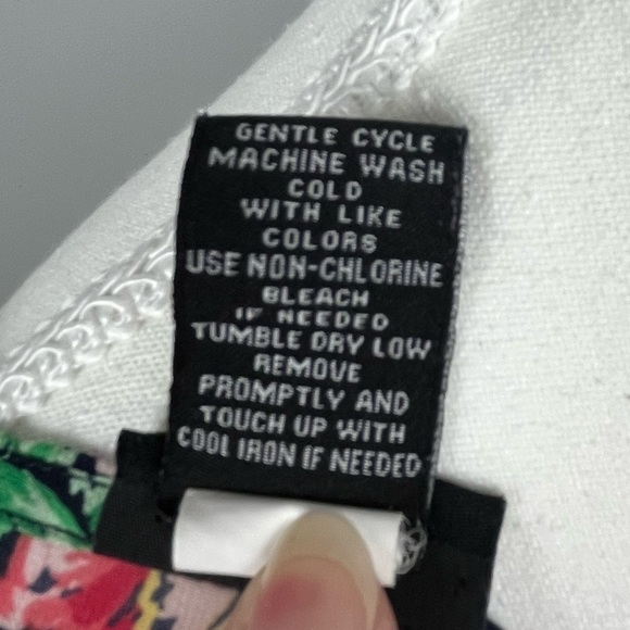 Torrid sheer button front black with floral print blouse, size 3X. - Picture 9 of 11